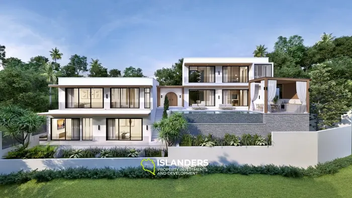 4-bdrm pool villa with sea view in a picturesque area (Nathon)