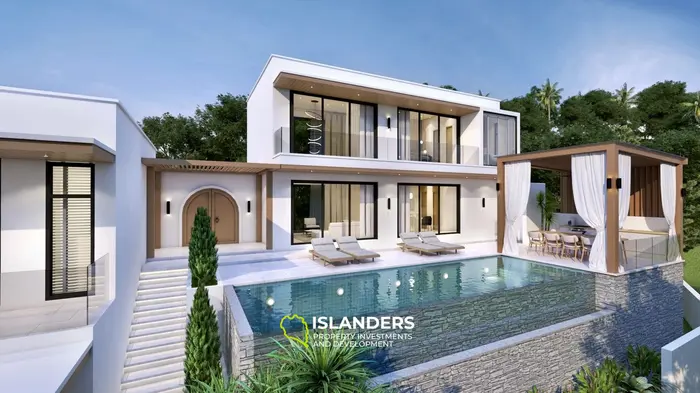 4-bdrm pool villa with sea view in a picturesque area (Nathon)