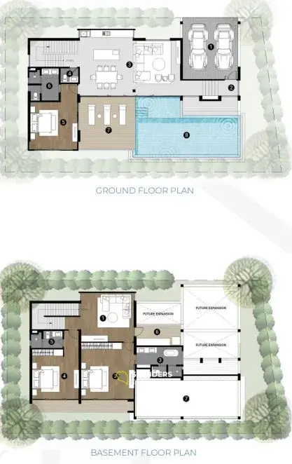 3-bdrm pool villa with open panoramic sea views (Bophut)