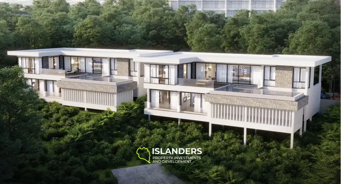 3-bdrm pool villa with open panoramic sea views (Bophut)