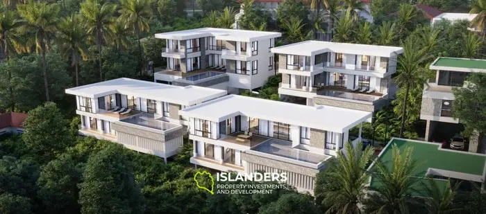 3-bdrm pool villa with open panoramic sea views (Bophut)