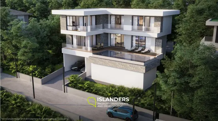 3-bdrm pool villa with open panoramic sea views (Bophut)