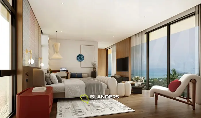 3-bdrm pool villa with open panoramic sea views (Bophut)