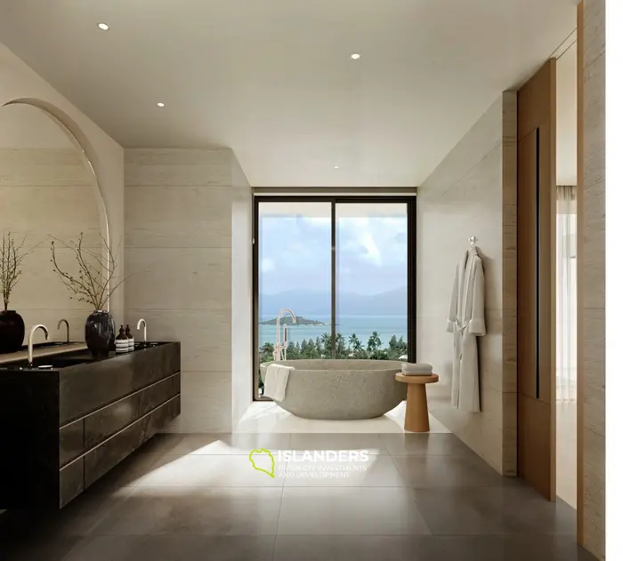 3-bdrm pool villa with open panoramic sea views (Bophut)