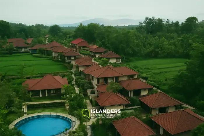 VENDU VILLA LUXUEUSE AVEC VUE SUR LA VALLEE À BALI