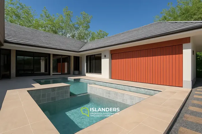 บ้านสามห้องนอนพร้อมเฟอร์นิเจอร์และการตกแต่งคุณภาพ