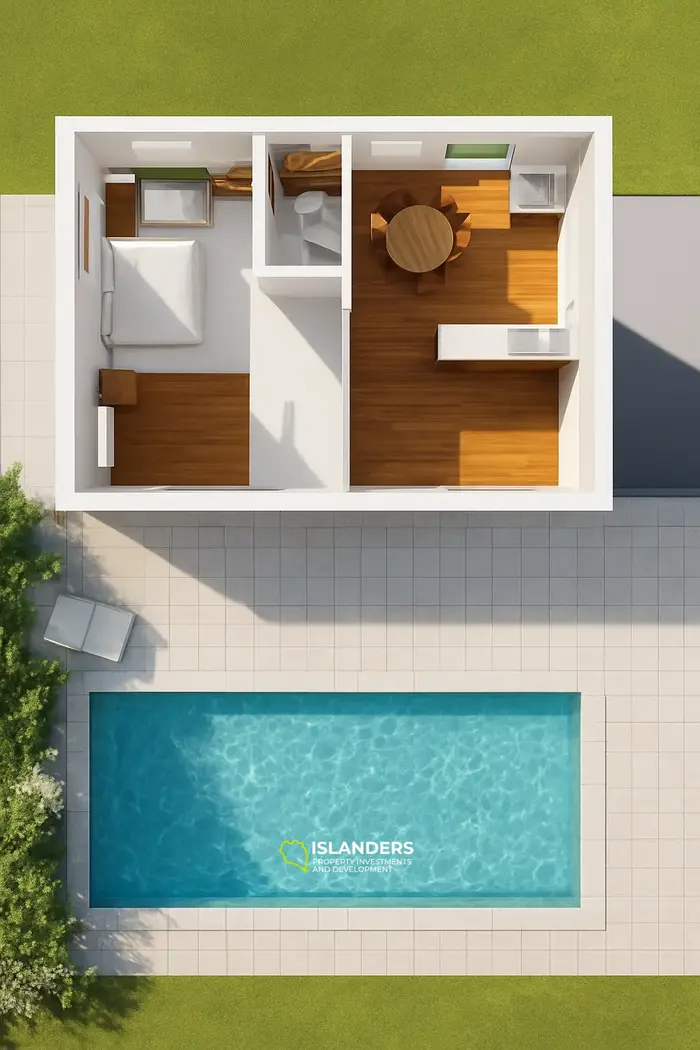 villa de 3 chambres / 3 salles de bain + piscine