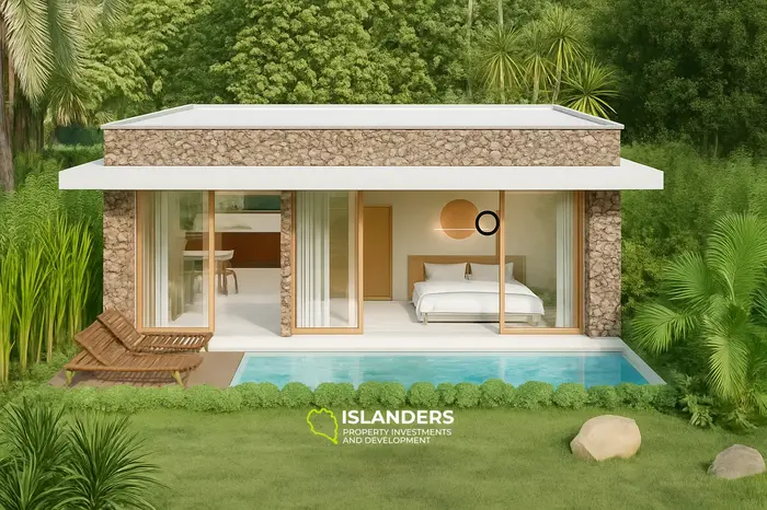Проект виллы Ломбок, представляющий виллу с 2 спальнями в Мави.