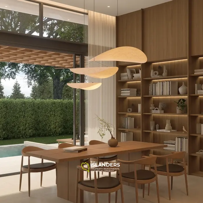 Villa de una planta con 3 habitaciones, piscina de agua salada y vista a la montaña (Bophut)