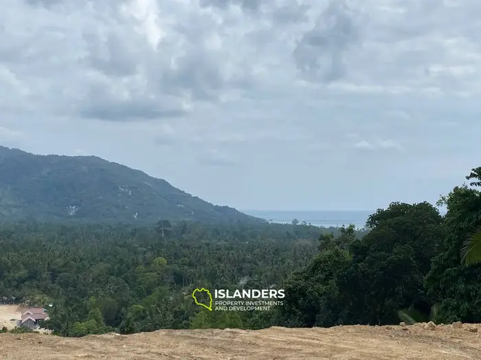 Terreno con vista al mar, montaña y jungla en Baan Tai, Koh Phangan