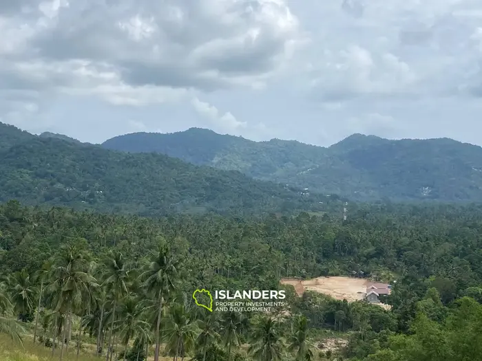Terreno con vista al mar, montaña y jungla en Baan Tai, Koh Phangan