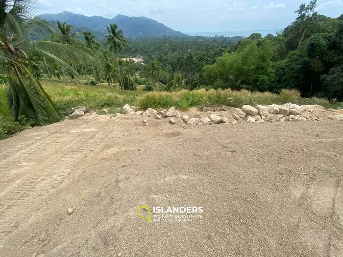 Terreno con vista al mar, montaña y jungla en Baan Tai, Koh Phangan