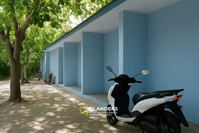 Maisons et pensions au milieu de la ville de Mataram