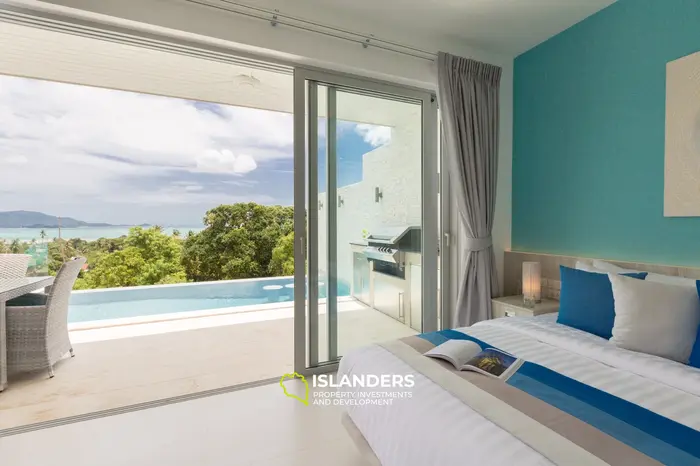 3-bdrm pool villa with sea view, large storage and laundry (Bophut)