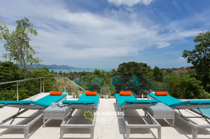 3-bdrm pool villa with sea view, large storage and laundry (Bophut)