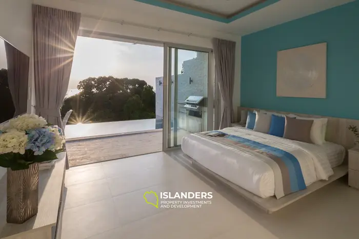 3-bdrm pool villa with sea view, large storage and laundry (Bophut)