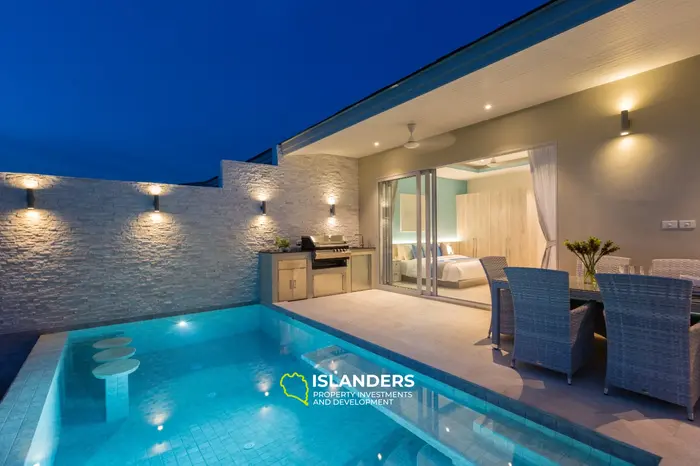 3-bdrm pool villa with sea view, large storage and laundry (Bophut)