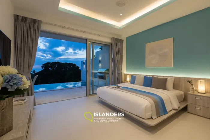 3-bdrm pool villa with sea view, large storage and laundry (Bophut)