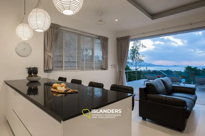 3-bdrm pool villa with sea view, large storage and laundry (Bophut)