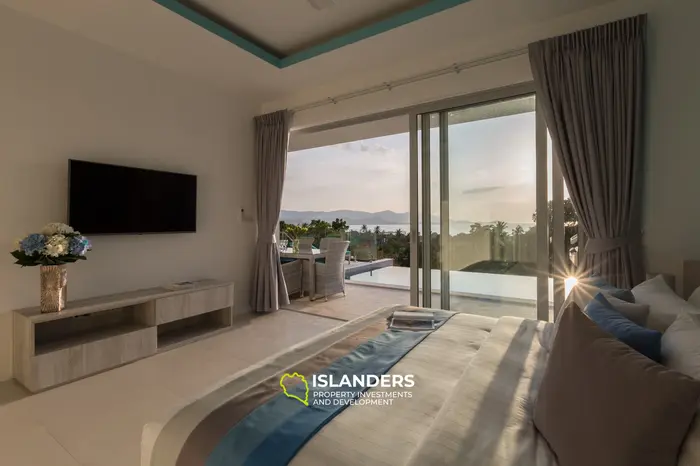 3-bdrm pool villa with sea view, large storage and laundry (Bophut)