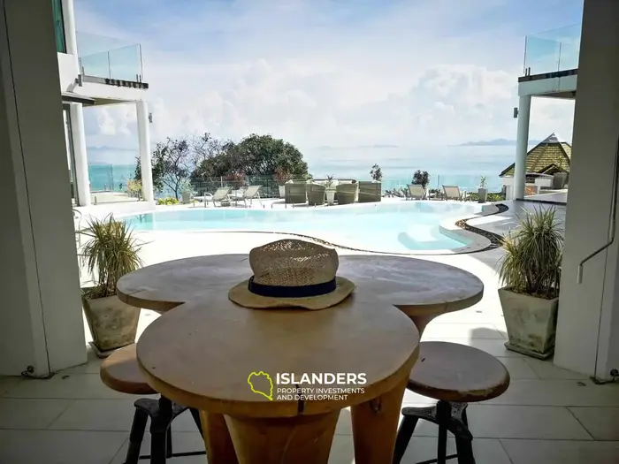 Panoramic 7-bdrm pool villa with fitness center on Angthong Hill (Bang Po)