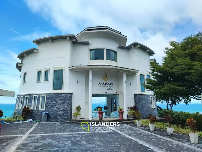 Panoramic 7-bdrm pool villa with fitness center on Angthong Hill (Bang Po)