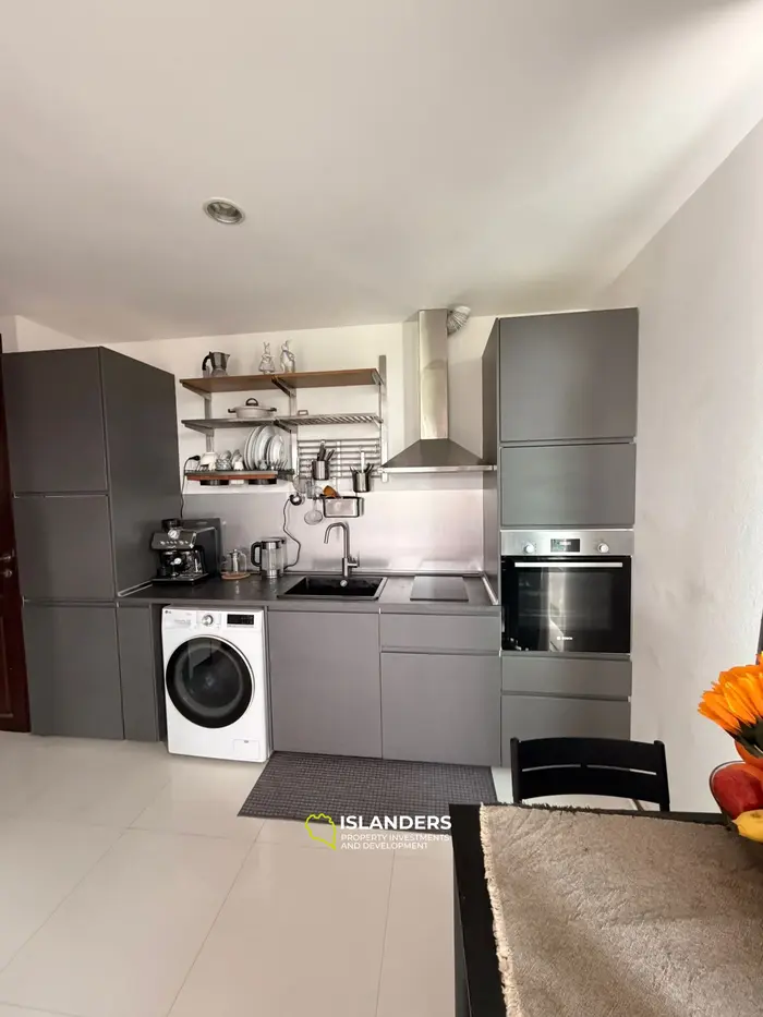 One-bdrm apartment in a complex with a shared pool in a central location (Bophut)