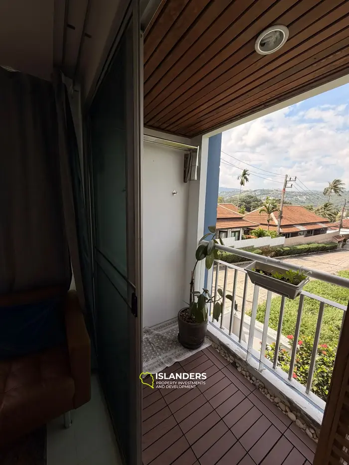 One-bdrm apartment in a complex with a shared pool in a central location (Bophut)