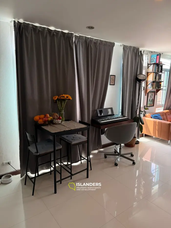 One-bdrm apartment in a complex with a shared pool in a central location (Bophut)