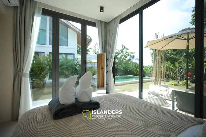 2-br villa with shared swimming pool for rent