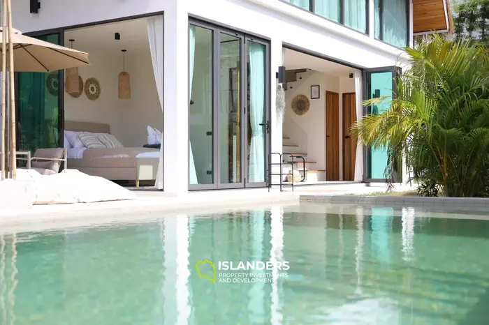 2-br villa with shared swimming pool for rent