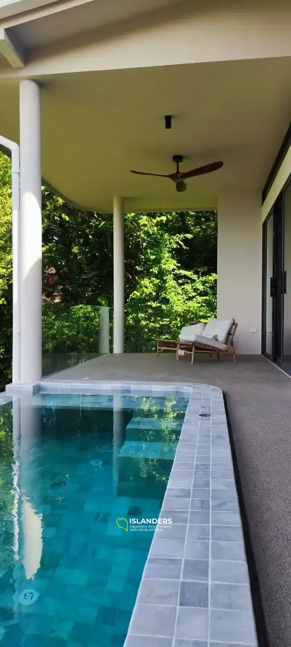 3-br new seaview villa, sunset side, Haad Yao Hills for rent