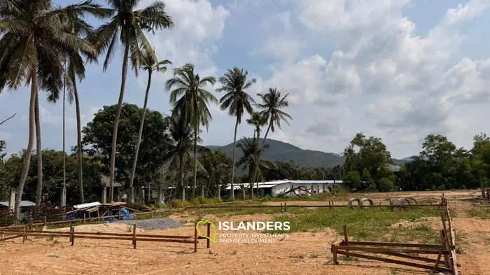 Small plot ready for construction