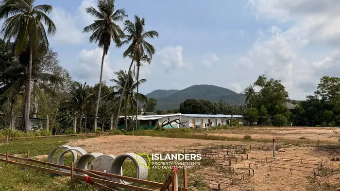 Small plot ready for construction