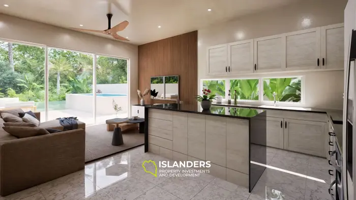 Two-bdrm pool villa 200 meters from the beach (Maenam)