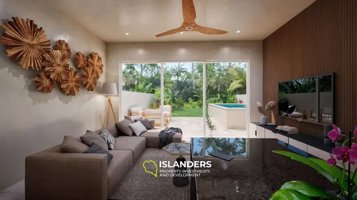 Two-bdrm pool villa 200 meters from the beach (Maenam)