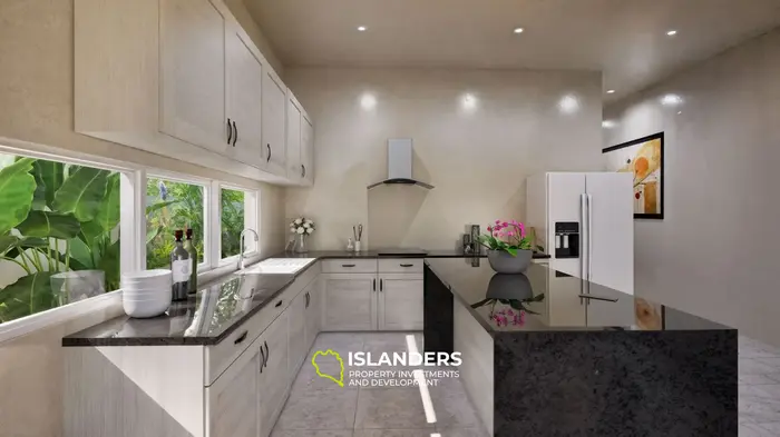 Two-bdrm pool villa 200 meters from the beach (Maenam)