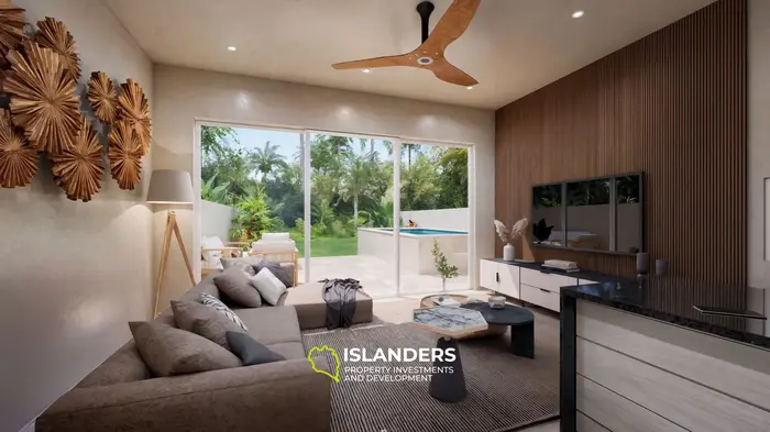 Two-bdrm pool villa 200 meters from the beach (Maenam)