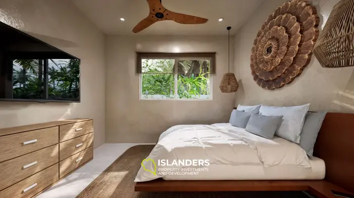 2-bedroom villa in a green area 200 meters from the beach (Maenam)