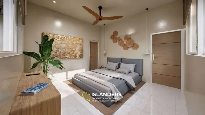 2-bedroom villa in a green area 200 meters from the beach (Maenam)