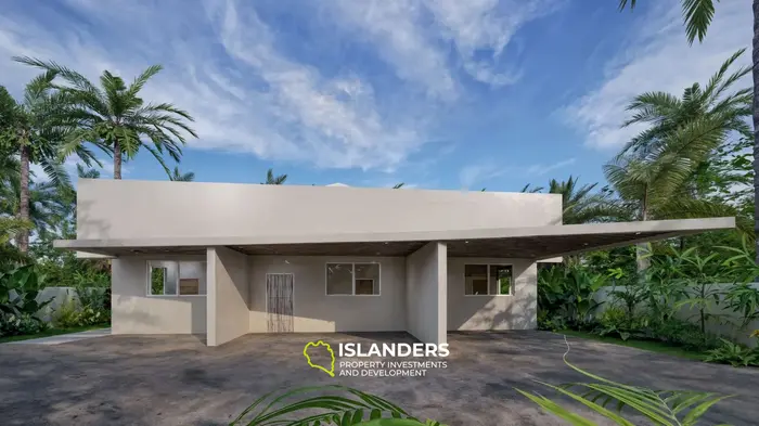 2-bedroom villa in a green area 200 meters from the beach (Maenam)