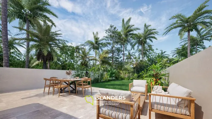 Cozy 2-bdrm villa with river and garden views, 200 meters from the beach (Maenam)