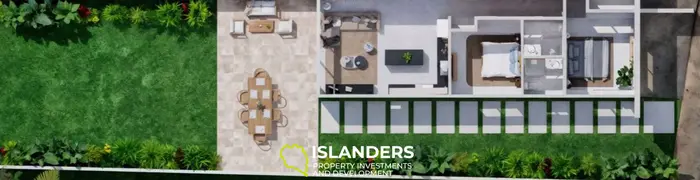 Cozy 2-bdrm villa with river and garden views, 200 meters from the beach (Maenam)