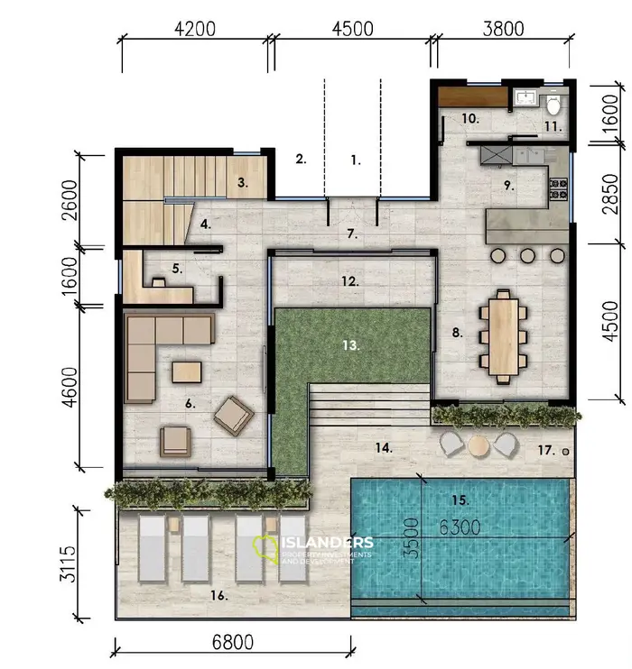 3-bdrm pool villa with large plot (Bophut)