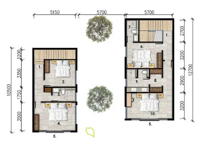 5-bdrm pool villa with panoramic sea and mountain views (Bophut)