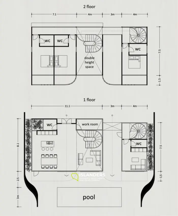 Comfortable 3-bdrm pool villa with views of the sea, hills and sunsets (Bang Po)