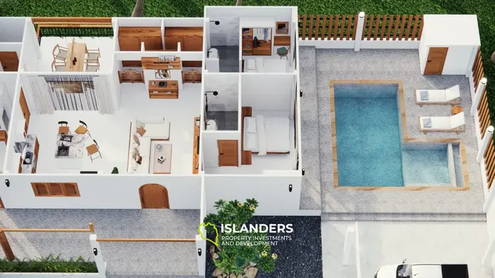 6-bdrm pool villa on a spacious plot with a large garden (Lamai)