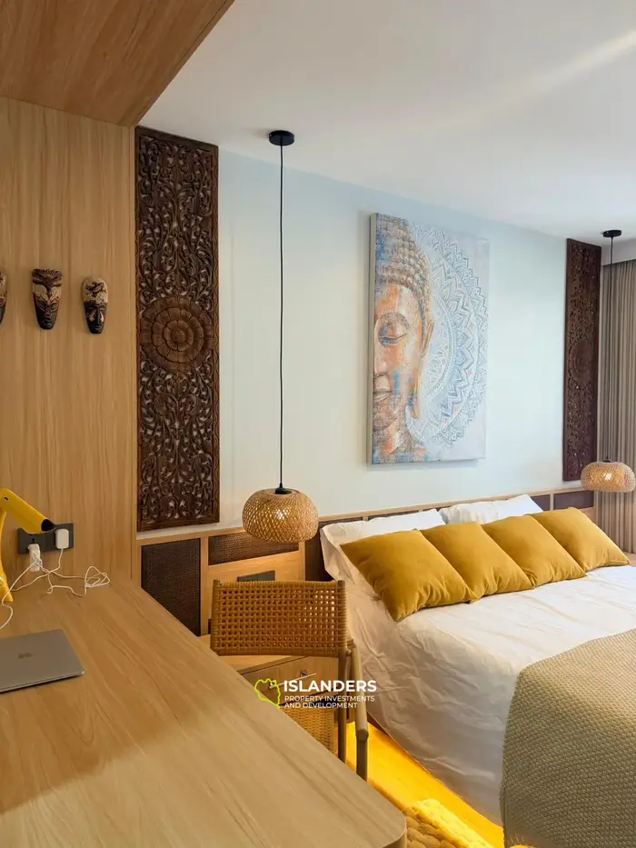 1 bdrm condominium in a complex with a shared pool in the central part of the island (Bophut)