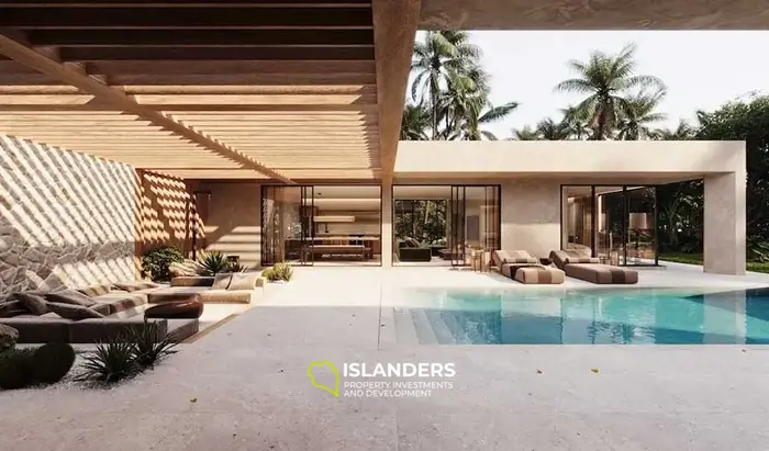 Single-story 3-bdrm pool villa with sun terrace (Chaweng)