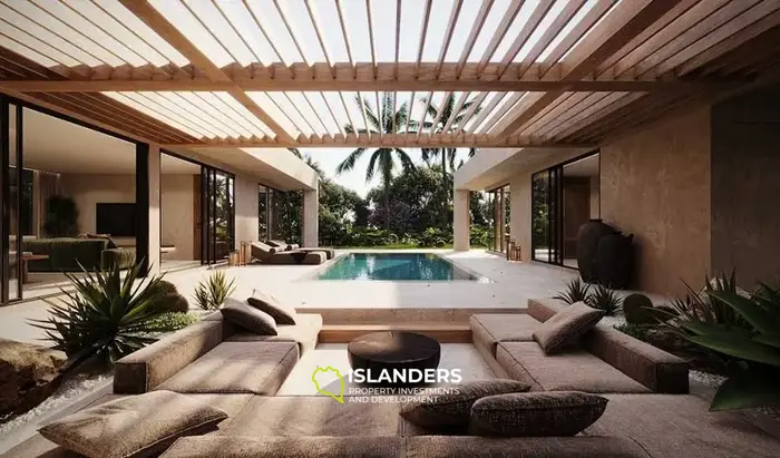 Single-story 3-bdrm pool villa with sun terrace (Chaweng)